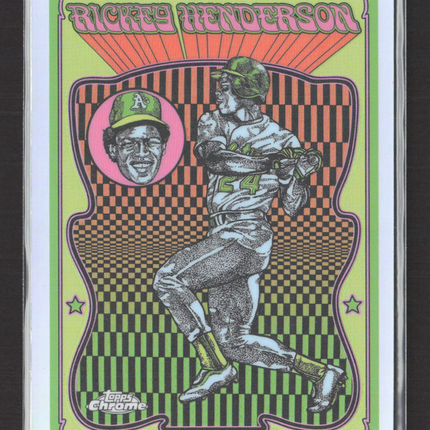 2025 Topps Chrome Ultra Violet All-Stars Rickey Henderson #UV-12