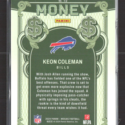 2024 Panini Mosaic Prizm Keon Coleman #15 RC