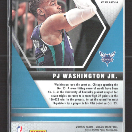 2020 Panini Prizm Mosaic PJ Washington Jr. #278 Genesis RC