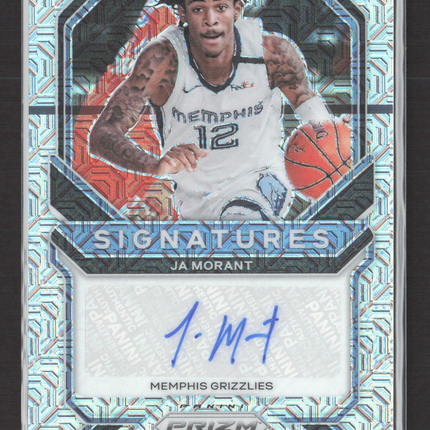 2021 Panini Prizm Signatures Ja Morant #SI-JAM Mojo 17 / 25 Auto