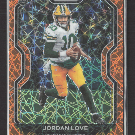 2020 Panini Prizm Jordan Love #363 Orange Lazer RC
