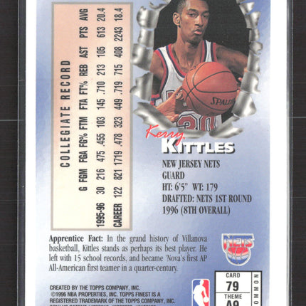 1996 Topps Finest Apprentices Kerry Kittles #79
