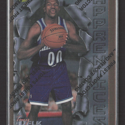 1996 Topps Finest Apprentices Tony Delk #20
