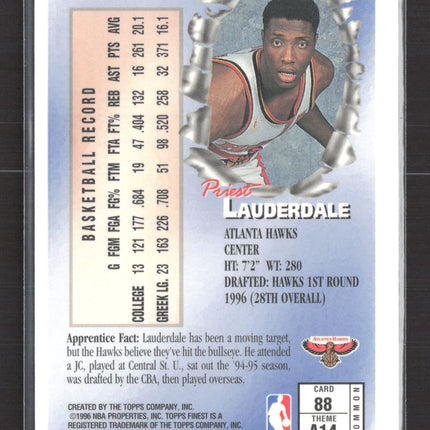 1996 Topps Finest Apprentices Priest Lauderdale #88