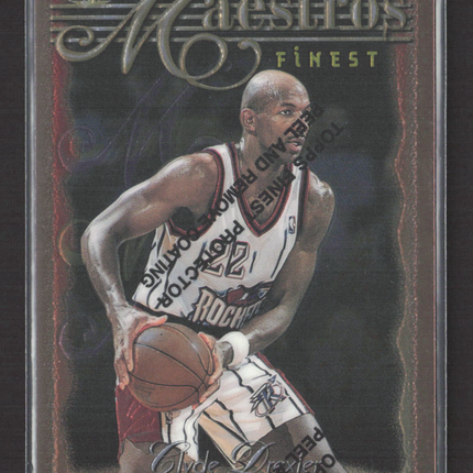 1996 Topps Finest Maestros Clyde Drexler #M9