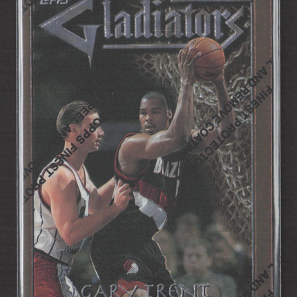 1996 Topps Finest Gladiators Gary Trent #G17