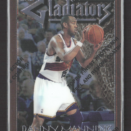 1996 Topps Finest Gladiators Danny Manning #G12