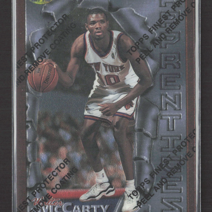 1996 Topps Finest Apprentices Walter McCarty #87 Refractor