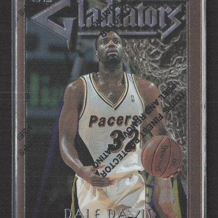 1996 Topps Finest Gladiators Dale Davis #G11