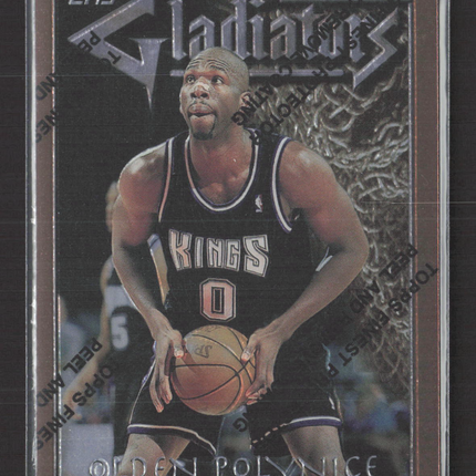 1996 Topps Finest Gladiators Olden Polynice #G30