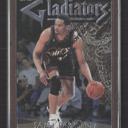 1996 Topps Finest Gladiators Sam Perkins #G32
