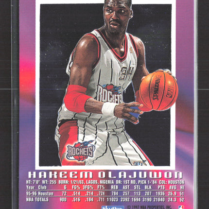 1997 SkyBox E-X2000 Hakeem Olajuwon #25