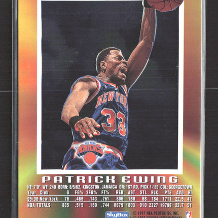 1997 SkyBox E-X2000 Patrick Ewing #46