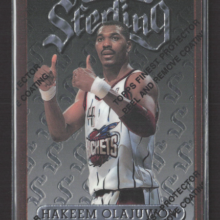 1996 Topps Finest Sterling Hakeem Olajuwon #63
