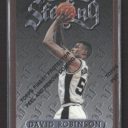 1996 Topps Finest Sterling David Robinson #60