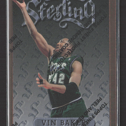 1996 Topps Finest Sterling Vin Baker #49