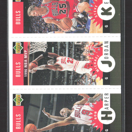 1997 Upper Deck Collector's Choice Steve Kerr Ron Harper Michael Jordan #B1