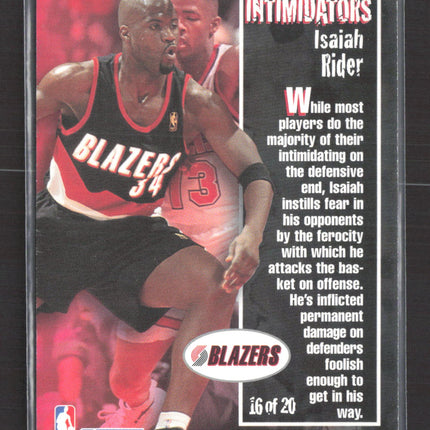 1997 SkyBox Premium Intimidators Isaiah Rider #16 of 20