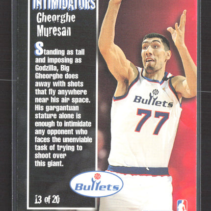 1997 SkyBox Premium Intimidators Gheorghe Muresan #13 of 20