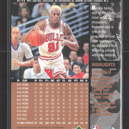 1996 Upper Deck Dennis Rodman #19