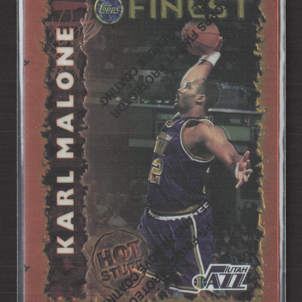 1996 Topps Finest Hot Stuff Karl Malone #HS 9