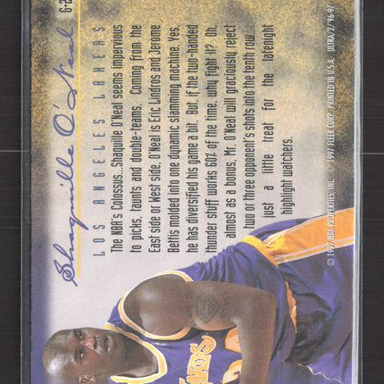 1997 Fleer Ultra Gold Medallion Edition Shaquille O'Neal #G-296