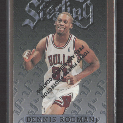 1996 Topps Finest Sterling Dennis Rodman #5