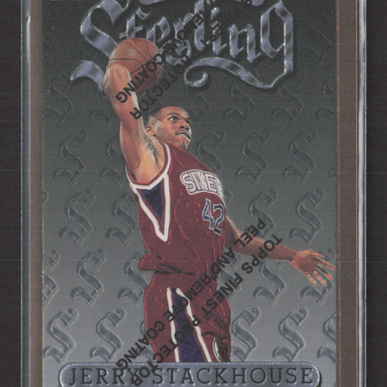 1996 Topps Finest Sterling Jerry Stackhouse #48