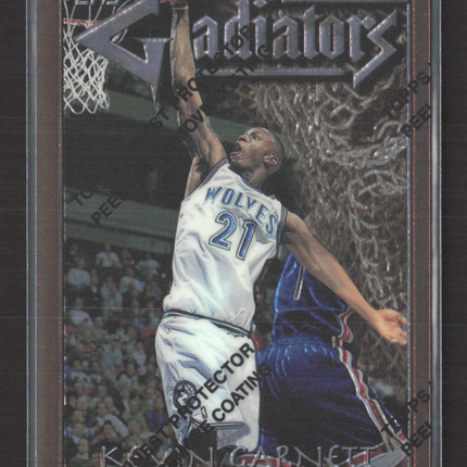 1996 Topps Finest Gladiators Kevin Garnett #G26