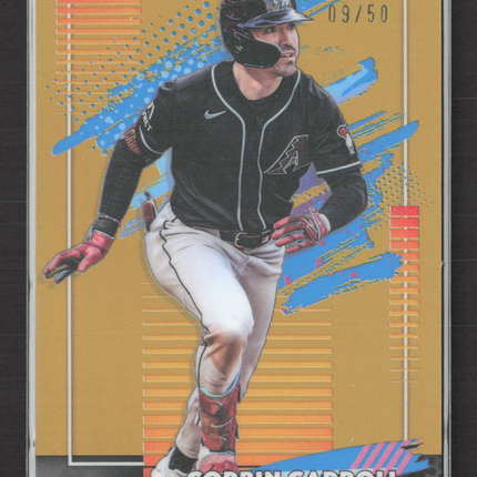 2026 Topps Finest Corbin Carroll #153 Gold Refractor 09/50
