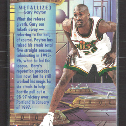 1997 Fleer Metal Metalized Gary Payton #228