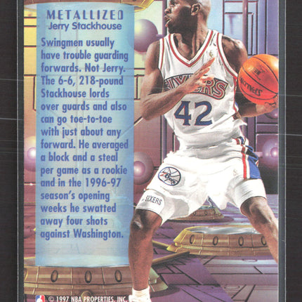 1996 Fleer Metal Universe Metallized Jerry Stackhouse #233