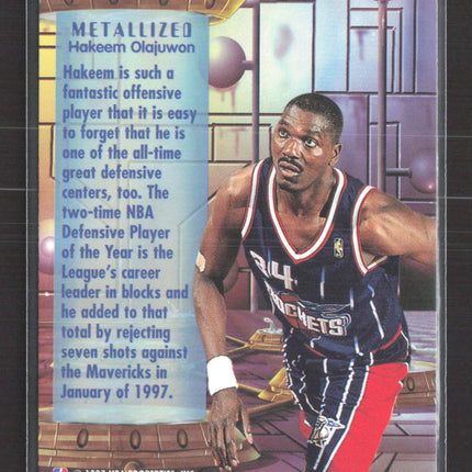 1997 Fleer Metal Universe Metallized Hakeem Olajuwon #227