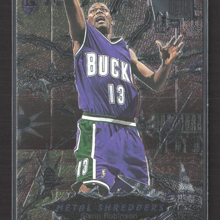 1997 Fleer SkyBox Metal Universe Metal Shredders Glenn Robinson #245