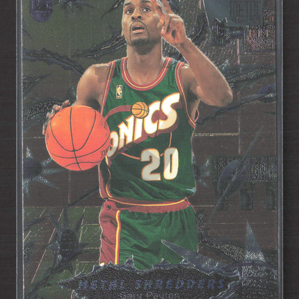 1997 Fleer Metal Metal Shredders Gary Payton #243