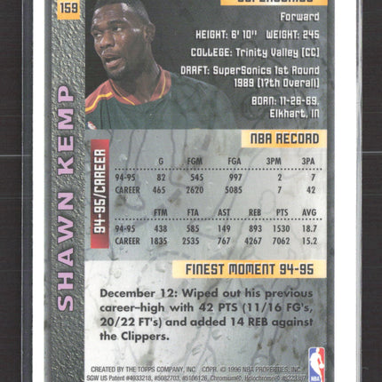 1996 Topps Finest Shawn Kemp #159