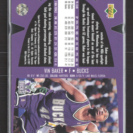 1997 Upper Deck SPx Vin Baker #SPX27