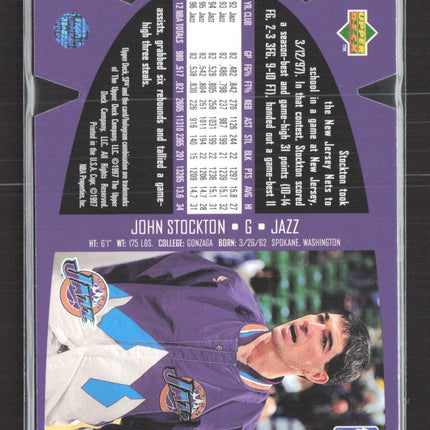 1997 Upper Deck SPx John Stockton #SPX47