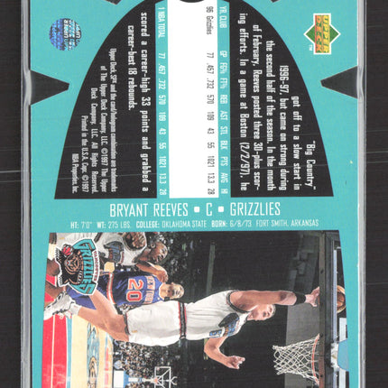 1996 Upper Deck SPx Bryant Reeves #SPX49