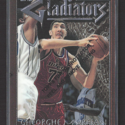 1996 Topps Finest Gladiators Gheorghe Muresan #G19