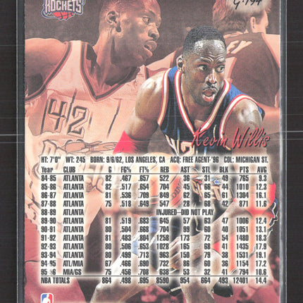 1997 Fleer Ultra Gold Medallion Kevin Willis #G-194 Edition