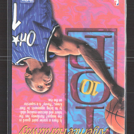 1995 SkyBox Hoops Top 10 Anfernee Hardaway #AR5 NBA Hoops All-Time Rookie Team