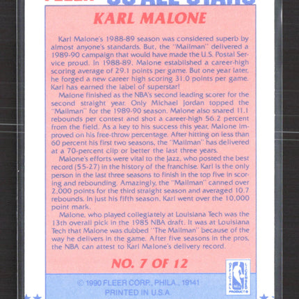 1990 Fleer All-Stars Karl Malone #7