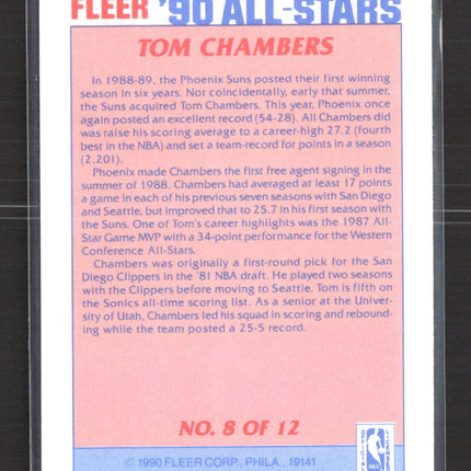 1990 Fleer All-Stars Tom Chambers #8 of 12