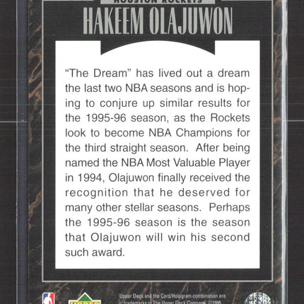 1995 Upper Deck Predictor Hakeem Olajuwon #R6