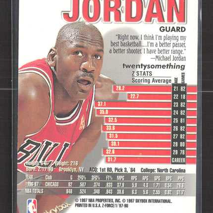 1997 SkyBox Z-Force Michael Jordan #23