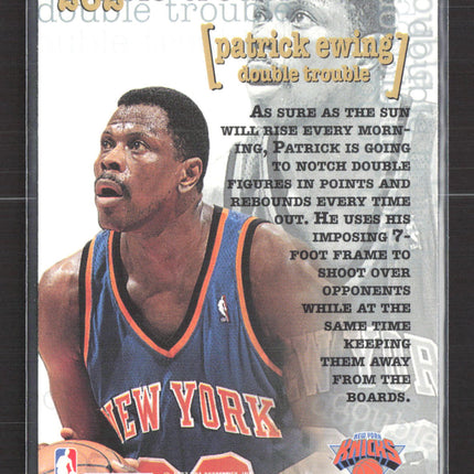 1997 SkyBox Premium Double Trouble Patrick Ewing #262