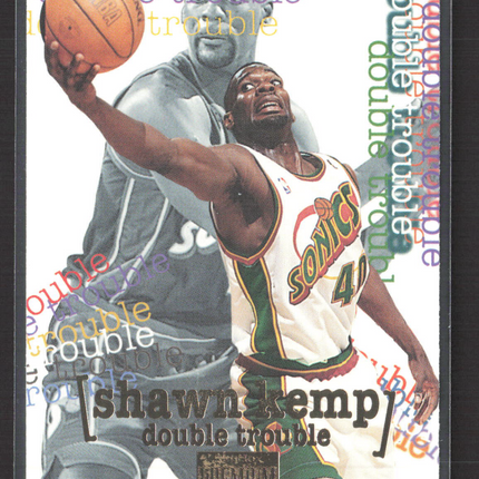 1997 SkyBox Premium Double Trouble Shawn Kemp #269