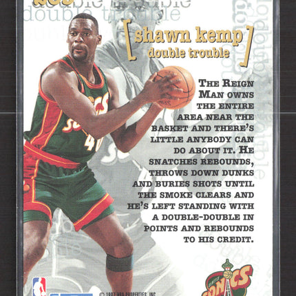 1997 SkyBox Premium Double Trouble Shawn Kemp #269