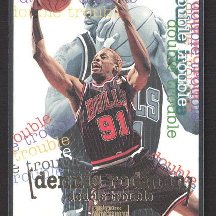 1997 SkyBox Premium Double Trouble Dennis Rodman #276